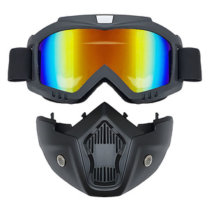 Lunettes de cyclisme et de <span class=keywords><strong>moto</strong></span> pour hommes et femmes avec cadre PC Casque de sport de plein air <span class=keywords><strong>Masque</strong></span> facial pour ski Dirt Bike ATV Riding - Product Image 2