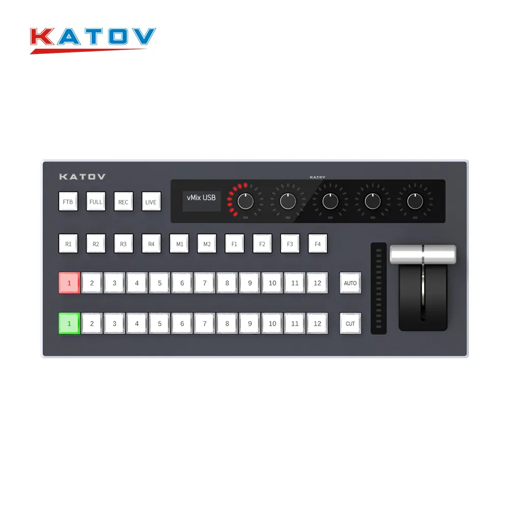 Kato Vision 12 Ch Usb Lan Video Switcher Mixer Live Streaming Vmix Controller Vmix Software Schakelbord Bedieningspaneel