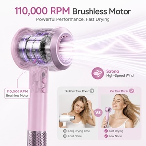 ไดร์เป่าผม Torlin Professional Factory Rated Power 1440W 3 ระดับอุณหภูมิ 100-240V สีชมพู ความเร็วมอเตอร์ 110,000 รอบต่อนาที - Product Image 6