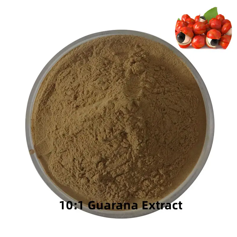 Graine de Guarana ODM OEM P.E. Poudre Usine Approvisionnement Soluble Dans L'eau 22% 10:1 20:1 30:1 Extrait De Guarana