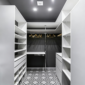 BALOM <span class=keywords><strong>Armario</strong></span> Vestidor de Lujo Personalizado con <span class=keywords><strong>Espejo</strong></span> y Luz con Sensor, Armarios que Ahorran Espacio, Muebles de China ALK-in-loset - Product Image 1