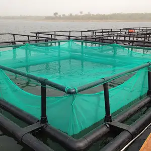 Hot-sale Aquaculture Equipment Anti-Storm Marine Offhsore HDPE Floating Circular Fish Farming Square Cage Pen in Deep Sea