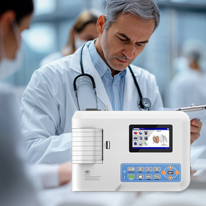 Xách tay 1 kênh <span class=keywords><strong>ECG</strong></span> màn hình cầm tay kỹ thuật số cardiograph máy điện tâm đồ ekg động vật thú y <span class=keywords><strong>ECG</strong></span> máy - Product Image 2