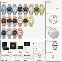Classique Bande En Acier Inoxydable Étanche Perle Cadran Calendrier Date Relogio Masculinos De Luxo Personnalisable Montres À Quartz