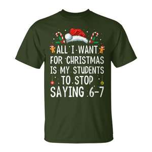 Camiseta con meme navideño para profesores, regalo navideño para educadores - Product Image 1