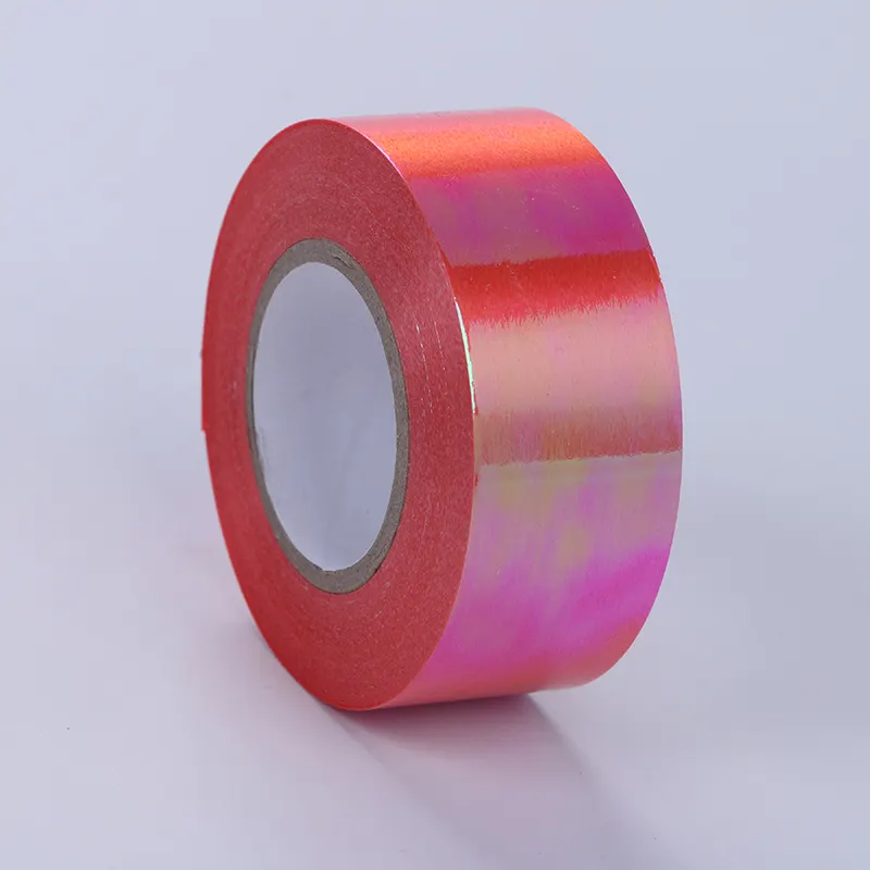 wholesale iridescent rainbow ribbon roll Polypropylene gift wrap ribbon for christmas decoration