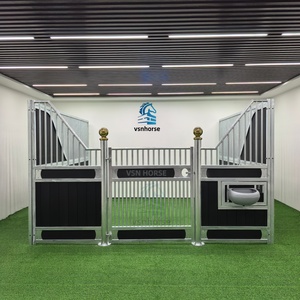 Stalla Portatile per Cavalli Zincata a Caldo per Uso Agricolo, Costruzione Robusta con Tetto, per Centri di Addestramento e Cortili Privati per Cavalli Weisien <span class=keywords><strong>VSN</strong></span> - Product Image 1