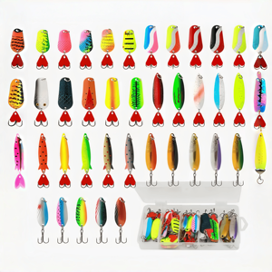 5 pièces ensemble de paillettes leurre appât Sequin <span class=keywords><strong>gorge</strong></span> à distance appât en métal appât bionique plaque de fer poisson appât à paillettes - Product Image 1