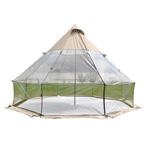 Tente <span class=keywords><strong>yourte</strong></span> pour 8 personnes avec véranda, moustiquaire intégrée, haute imperméabilité, pour camping, avec poêle, en PVC transparent - Product Image 1