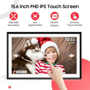 กรอบรูปดิจิตอล 15.6 นิ้ว, หน้าจอสัมผัส IPS กรอบรูปดิจิตอล WiFi พร้อมหน่วยความจำ 32GB, แชร์รูปภาพและวิดีโอได้ทันทีผ่านแอป Frameo - Product Image 2