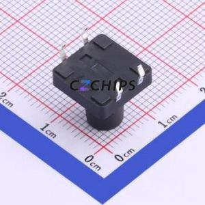 K2-1103DP-P4SW-04 Tactile Switch Through hole Component (THT)-4P,12x12mm Switch 2.5N Through Hole 12mm 12mm - Product Image 2