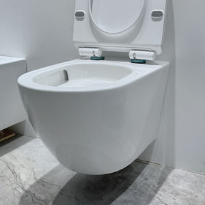 Offre Spéciale <span class=keywords><strong>WC</strong></span> sanitaires en céramique une pièce UF housse de siège doux-fermé chasse d'eau tornade mur suspendu toilette puissance rinçage CE salle de bain - Product Image 2