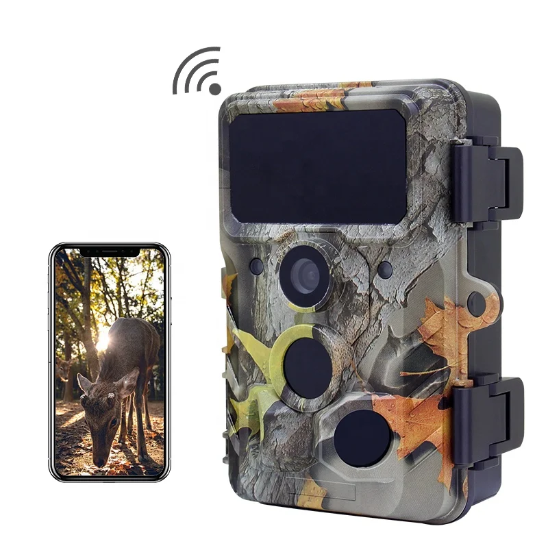 4k trail camera  APP remote control wildlife 30MP game hunting cam  trail camera wifi