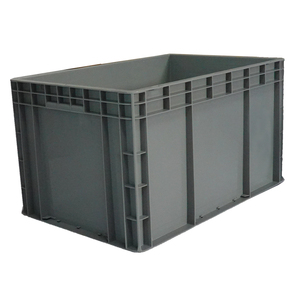 100% Trinh Nữ PP & HDPE lưu trữ container màu xám 40*30*28cm hộp rắn thiết kế có thể gập lại & <span class=keywords><strong>Stackable</strong></span> nhiệm vụ nặng nề Thùng nhựa - Product Image 3
