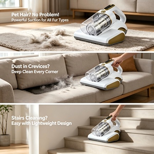 <b>Portable</b> UV Lamp Front Lighting Large Dust Cup Mattress <b>Vacuum</b> Cleaner for Bedding Allergy Care Household <b>Portable</b> Dust Mite Rem - Product Image 3