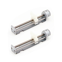 Moteur pas à pas linéaire miniature QQ NEMA 6 SM1545 15BY 9V DC, micro-actuateur linéaire avec curseur en plastique et course de 70 mm