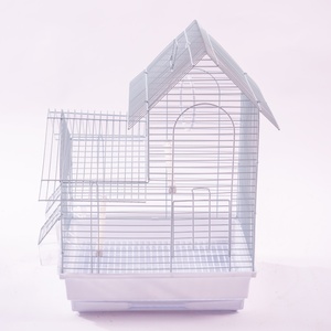 Jaula de Alambre Económica para Pájaros con Puerta de Alimentación y Base de Plástico para Aves Pequeñas, Fabricante de Casas para Mascotas - Product Image 3