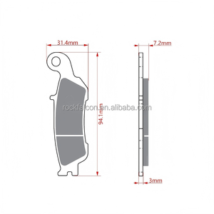 Pastiglie Freno Posteriori Sinterizzate di Alta Qualità a Base di Rame per Moto Yamaha YZ125/250 YZ250F YZ450F - Product Image 5