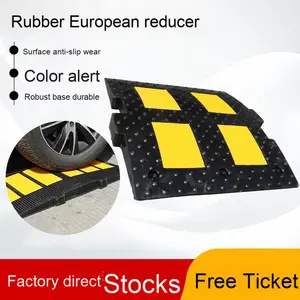 Tope de velocidad de goma <span class=keywords><strong>Europeo</strong></span> 60cm X 90cm de espesor pendiente de carretera cinturón amortiguador de coche Placa de límite de velocidad joroba de velocidad - Product Image 4