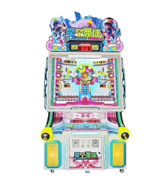 Virtual Pinball 3D Full-Sized DIY Digital Arcade Machine Coin-Operated with Metal Plastic Board Materials