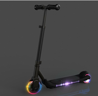 Düşük güç 60w katlanır çocuklar E Scooter 2 flaş ışığı tekerlek elektrikli şehir Escooter çocuk elektrik motorlu Scooter ile LED ışık