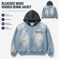 Blousons Bomber à Capuche Personnalisés pour Hommes – Effet Délavé Acide, Vieilli, Streetwear, Éclaboussures de Peinture, Fermeture Éclair, Vintage, Grunge – Fabricant OEM ODM