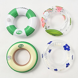 Mini bouée de natation en PVC de la marque XC, célèbre sur Internet, avec motif de fruits et base porte-gobelet en forme de crème glacée, ornements décoratifs fabriqués au Zhejiang - Product Image 3