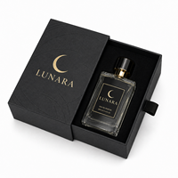 Caja de Perfume de Lujo, Caja de Regalo Rígida Deslizante con Logotipo Personalizado, con Lámina Dorada e Inserto de EVA para Marcas de Fragancias