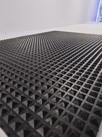 Factory Checker Plate Pyramid Pattern Gummi matte Gummi boden Gummi platte für Garage Custom Cutting Service
