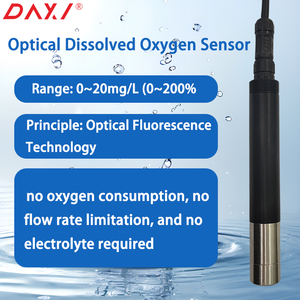 Sonde optique industrielle de mesure de l'oxygène dissous pour système de surveillance des eaux usées des bassins d'aération, sonde DO fluorescente - Product Image 2