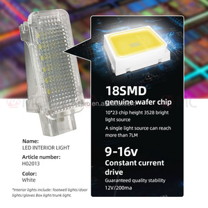 <span class=keywords><strong>LED</strong></span> blanco piso Interior del maletero puerta guantera luz para SKODA Octavia excelente Fabia rápido Scala Fabia Yeti Kamiq Karoq Kodiaq - Product Image 2