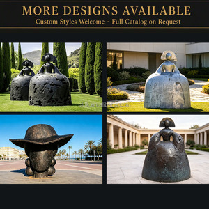 YOUFINE Grande Statue Abstraite de Princesse Manolo <span class=keywords><strong>Vald</strong></span>és en Bronze, Sculpture de Femme Abstraite pour Extérieur, pour Parc Urbain et Place Publique - Product Image 2