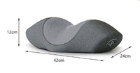 Coussin lombaire ergonomique pour dormir avec support lombaire, airbag intégré, massage par compression et vibration, et fonction de chauffage doux