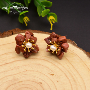 Boucles <span class=keywords><strong>d</strong></span>'oreilles en <span class=keywords><strong>argent</strong></span> Sterling 925, boucles <span class=keywords><strong>d</strong></span>'oreilles à fleurs en pierre naturelle pour femmes, cadeau <span class=keywords><strong>d</strong></span>'anniversaire pour filles, boucles <span class=keywords><strong>d</strong></span>'oreilles en perles, bijoux à la mode - Product Image 5