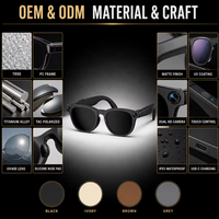 Lunettes Intelligentes IA avec Caméra HD 1300W, Transfert WIFI, Contrôle par Gestes ChatGPT, Traduction IA, Photographie, Verre Meta