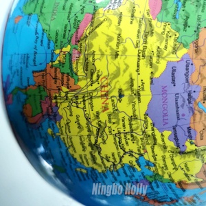 Globo Terrestre Rotante ILEXRUI di Alta Qualità con Base in Metallo Blu, Illuminazione Touch da 8 Pollici, Certificato CE, Ausilio Didattico per Geografia Mondiale nelle Scuole - Product Image 5