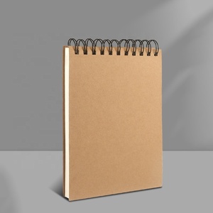 Carnet de croquis A5 promotionnel à spirale avec couverture en kraft, couleur kaki, pour peinture à la <span class=keywords><strong>gouache</strong></span>, dessin au crayon, personnalisable - Product Image 6