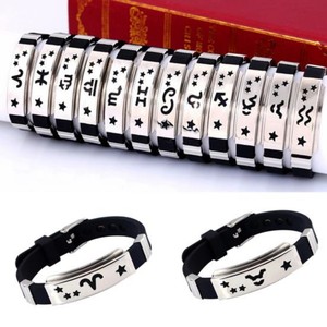 Bracelets en acier inoxydable Version française anglaise chrétienne personnalisée verset biblique Bracelets en silicone réglables Bracelets à la mode - Product Image 5