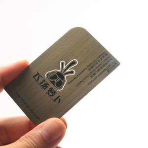 ที่ใส่บัตรของขวัญ บัตรธุรกิจ ป้ายชื่อสุนัข  ทำจากทองเหลือง โลหะสแตนเลส ไทเทเนียมสีดำ ขัดเงา ดีไซน์สร้างสรรค์สำหรับผู้ชาย - Product Image 1