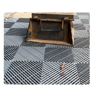 Super Heavy Duty Interlocking Plastic Garage Floor Tiles for High Traffic Car Showrooms and <b>Workshops</b> - Product Image 3