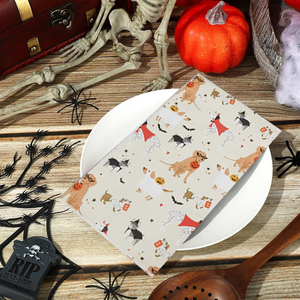 Serviettes <span class=keywords><strong>en</strong></span> <span class=keywords><strong>papier</strong></span> pour chiot d'Halloween blanches AY, chiens <span class=keywords><strong>en</strong></span> <span class=keywords><strong>costume</strong></span>, <span class=keywords><strong>serviette</strong></span> pour invités, friandises ou farces, décoration de fête, serviettes, chaque paquet de 30 - Product Image 6