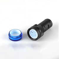 Luz Indicadora de Alimentación de Señal de Panel de 16 mm AD16-16C, Luz LED de 12 V, 24 V, 220 V, Lámpara Piloto Azul, Verde, Roja, Blanca, Amarilla