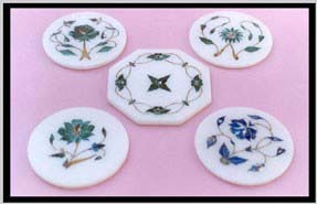 Different Shape White Stone <b>Coaster</b> <b>Set</b> For Home And Restaurant Cafe Decoration Purpose Very Exclusive Elegant Designs For Gifts - Product Image 4
