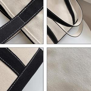 <b>Hot</b> Selling Ladies Canvas Tote New Casual Vintage Style Bucket Shopping Bag Reusable Storage Custom Novelty Gift - Product Image 6