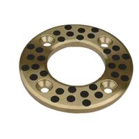 Roulements autolubrifiants Bagues bimétalliques à plaque en bronze, bagues DU JDB Bague en laiton à rainure d'huile à douille en bronze fritté