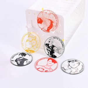 Posavasos Redondos de Plástico con Personajes de Anime, Resistentes al Calor, con Diseños de Haikyuu, Venta al Por Mayor - Product Image 3