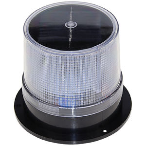 Balise stroboscopique solaire pour véhicule d'urgence, LED rouge/bleue, fixation magnétique pour la police et les pompiers - Product Image 2