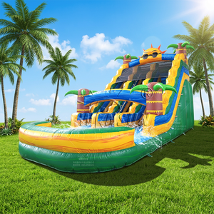 WINSUN Toboggan aquatique gonflable à quatre voies pour adultes et enfants en PVC pour parc aquatique - Product Image 1