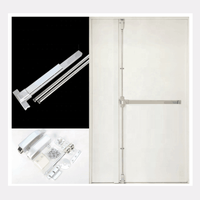 Poignée de porte anti-panique en acier galvanisé, porte en acier inoxydable, porte en acier galvanisé CE
