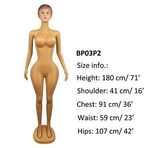 Mannequin Femme Voluptueux Grande Taille avec Fesses Brésiliennes Poitrine Généreuse, Tête Chauve, Maillot de Bain Bikini Slip Plage Sexy - Product Image 6
